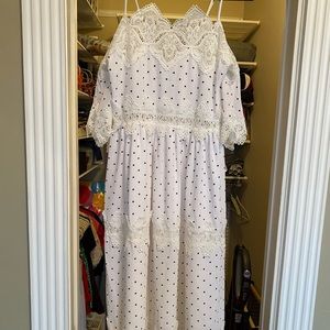 Lace and white dress